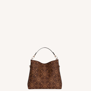 Persimmon Calyx Embroidered Hobo Bag | BrocadeModern
