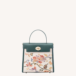 Gu (古) Embroidered Kelly Bag | Chinese-Style Handbag & Crossbody | Brocade Modern