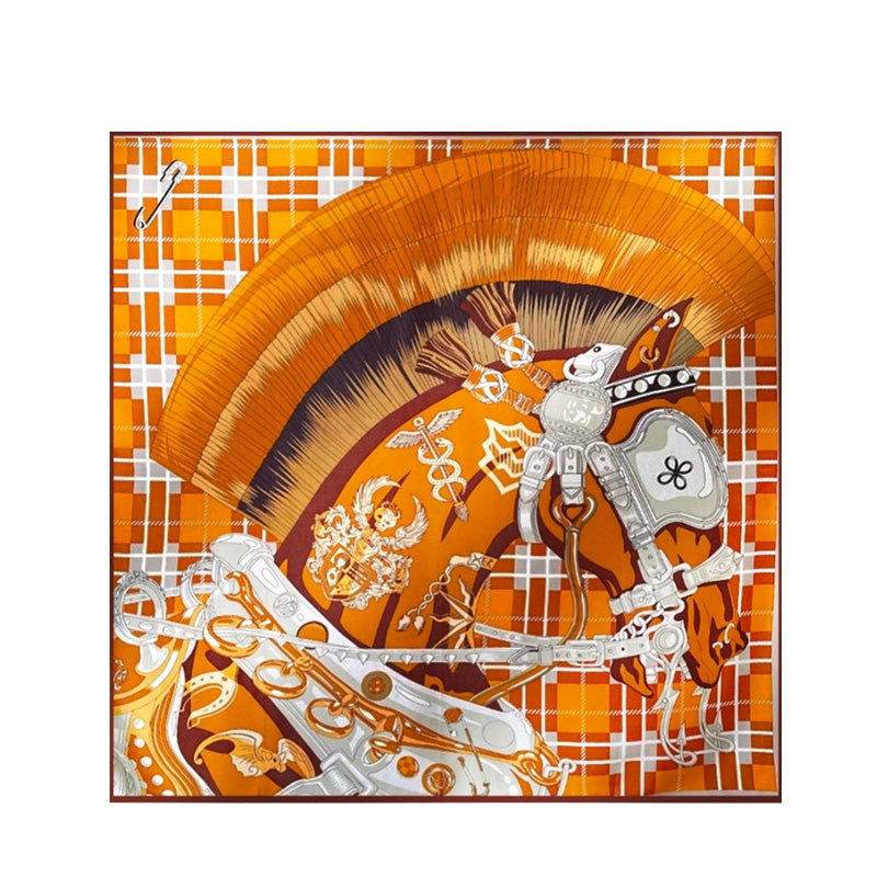 Mulberry Silk 14 Momme Silk Square Scarf 88x88 cm - SinoCultural -- CXFJ010