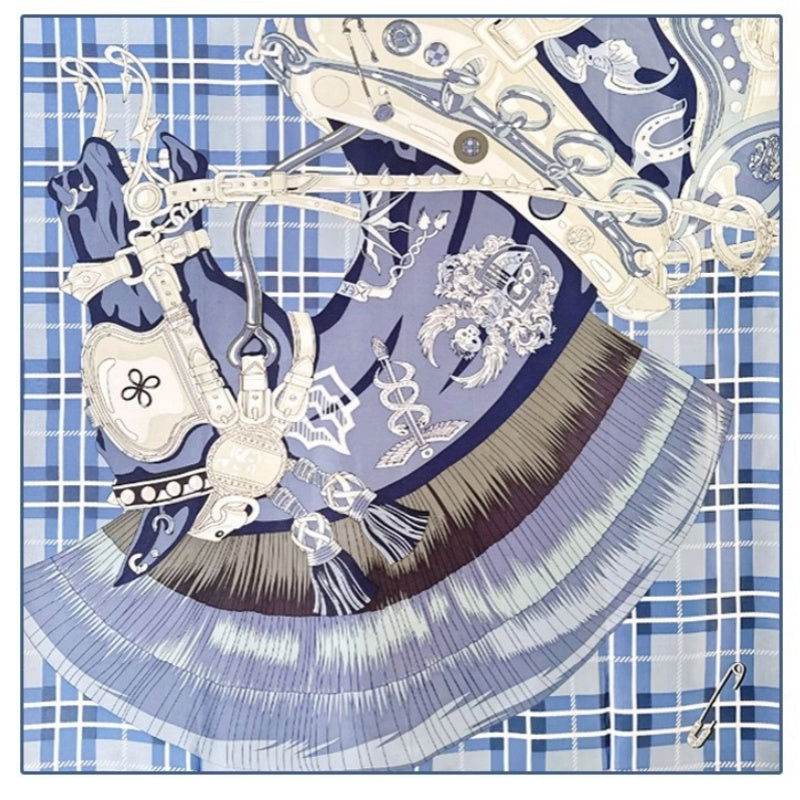 Mulberry Silk 14 Momme Silk Square Scarf 88x88 cm - SinoCultural -- CXFJ010