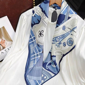 Mulberry Silk 14 Momme Silk Square Scarf 88x88 cm - SinoCultural -- CXFJ010