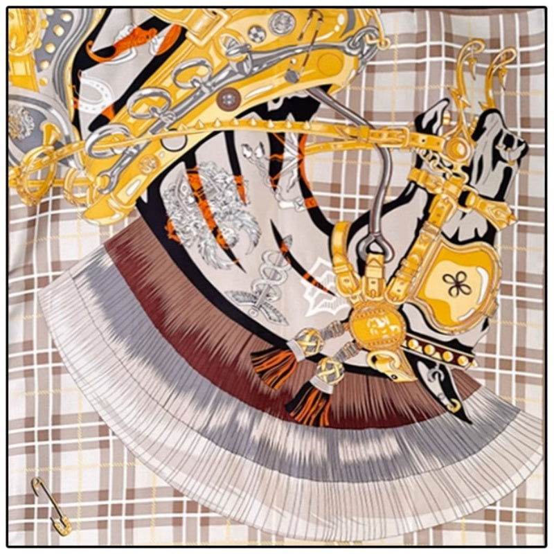 Mulberry Silk 14 Momme Silk Square Scarf 88x88 cm - SinoCultural -- CXFJ010