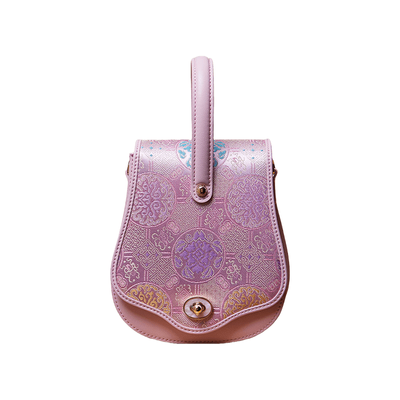 Brocade Jacquard Butterfly Designer Saddle Bag - SinoCultural -- P1206260402LP-1