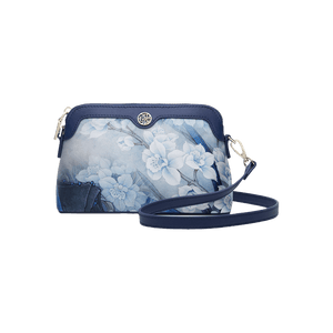 Mulberry Silk Handcrafted Flower Clutch Bag Women Wallet Eveing Purse - SinoCultural -- P170029-B