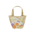 Embroidery Exquisite Floral Luxe Gold Basket Bag - SinoCultural -- P170605
