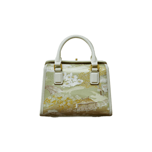 Chinese Painting Mulberry Silk Boston Bag Luxury Handbag - SinoCultural -- P17061505