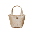 Mulberry Silk Leather Exquisite Jacquard Basket Bag - SinoCultural -- P17061705