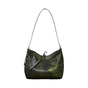 Xiangyunsha Silk Large-Capacity Green Tote Bag - SinoCultural -- P270606