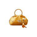 Brocade Chinese Style Bag Butterfly Women Luxury Yellow Handbag - SinoCultural -- P27061604-1