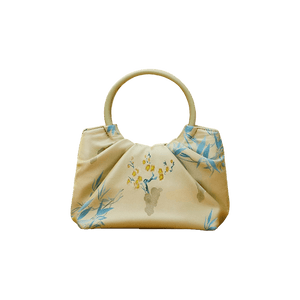 Jacquard Mulberry Silk Fresh Crossbody Handbag - SinoCultural -- P270617-1