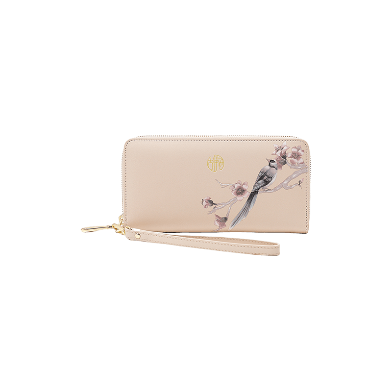 Chinese Aesthetic Original Print Women's Compact Wallet - SinoCultural -- PWCD187-2