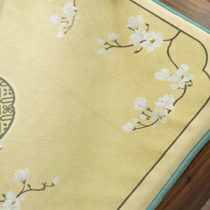 Chinoiserie Classical Windows Short Plush Chair Cushion - SinoCultural -- SC030A38