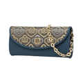 Embroidery Leather Clutch Bag Auspicious Cloud Designer Handbag - SinoCultural -- SC1601-R1