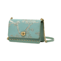 Embroidery Leather Chain Shoulder Bag Sacred Tree Handbag - SinoCultural -- SC1628-A2