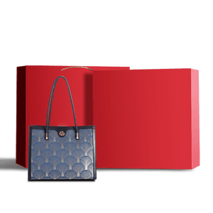 Embroidery Leather Elegant Single Shoulder Tote Bag with a Pocket - SinoCultural -- SC1750-A3