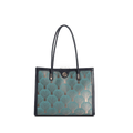 Embroidery Leather Elegant Single Shoulder Tote Bag with a Pocket - SinoCultural -- SC1750-A3
