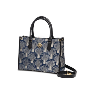 Embroidery Leather Elegant Commute Crossbody Tote Bag - SinoCultural -- SC1752-A2