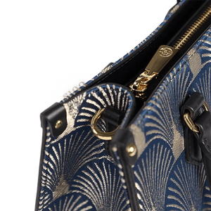 Embroidery Leather Elegant Commute Crossbody Tote Bag - SinoCultural -- SC1752-A2