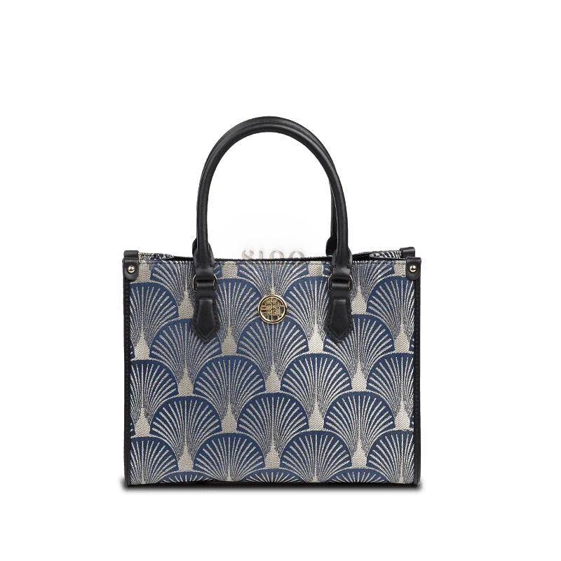Embroidery Leather Elegant Commute Crossbody Tote Bag - SinoCultural -- SC1752-A3