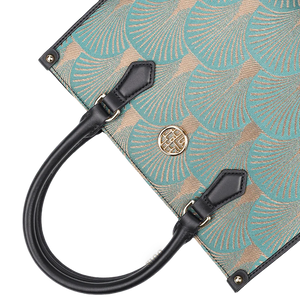 Embroidery Leather Elegant Commute Crossbody Tote Bag - SinoCultural -- SC1752-A3