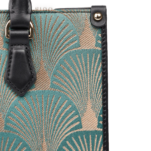 Embroidery Leather Elegant Commute Crossbody Tote Bag - SinoCultural -- SC1752-A3