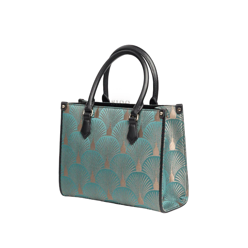 Embroidery Leather Elegant Commute Crossbody Tote Bag - SinoCultural -- SC1752-A3