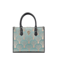 Embroidery Leather Elegant Commute Crossbody Tote Bag - SinoCultural -- SC1752-A3