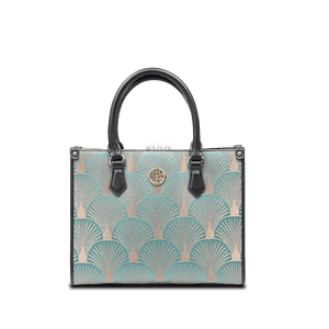 Embroidery Leather Elegant Commute Crossbody Tote Bag - SinoCultural -- SC1752-A3