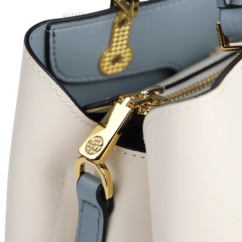 Embroidery Genuine Leather Elegant Crossbody Bag - SinoCultural -- SC1753-A2