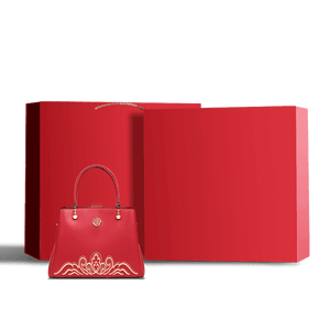 Embroidery Genuine Leather Elegant Crossbody Bag - SinoCultural -- SC1753-A4