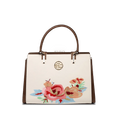 Embroidery Genuine Leather Floral Elegant Crossbody Bag - SinoCultural -- SC1754-A2
