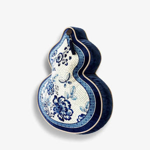 Chinoiserie Blue and White Sofa Throw Pillow Floral Serenade - SinoCultural -- SJZBZ025B