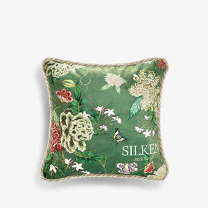 Chinoiserie Vintage Flowers and Birds Throw Pillow - SinoCultural -- SJZBZ048A01