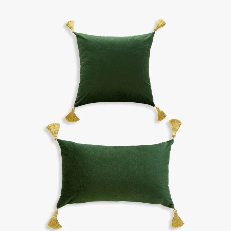 Chinoiserie Dark Green Luxurious Throw Pillow - SinoCultural -- SJZBZ060A01