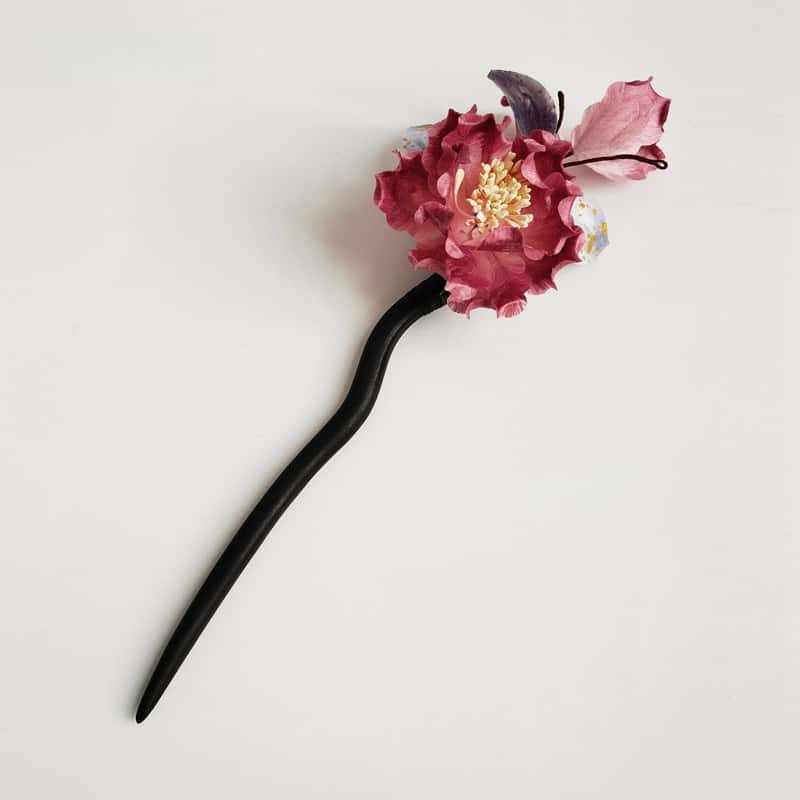 Niaoniao Peony Brooch | Original Chinese Intangible Heritage Ronghua Hair Accessories