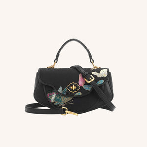 Song Brocade Saddle Bag with Butterfly Motif
