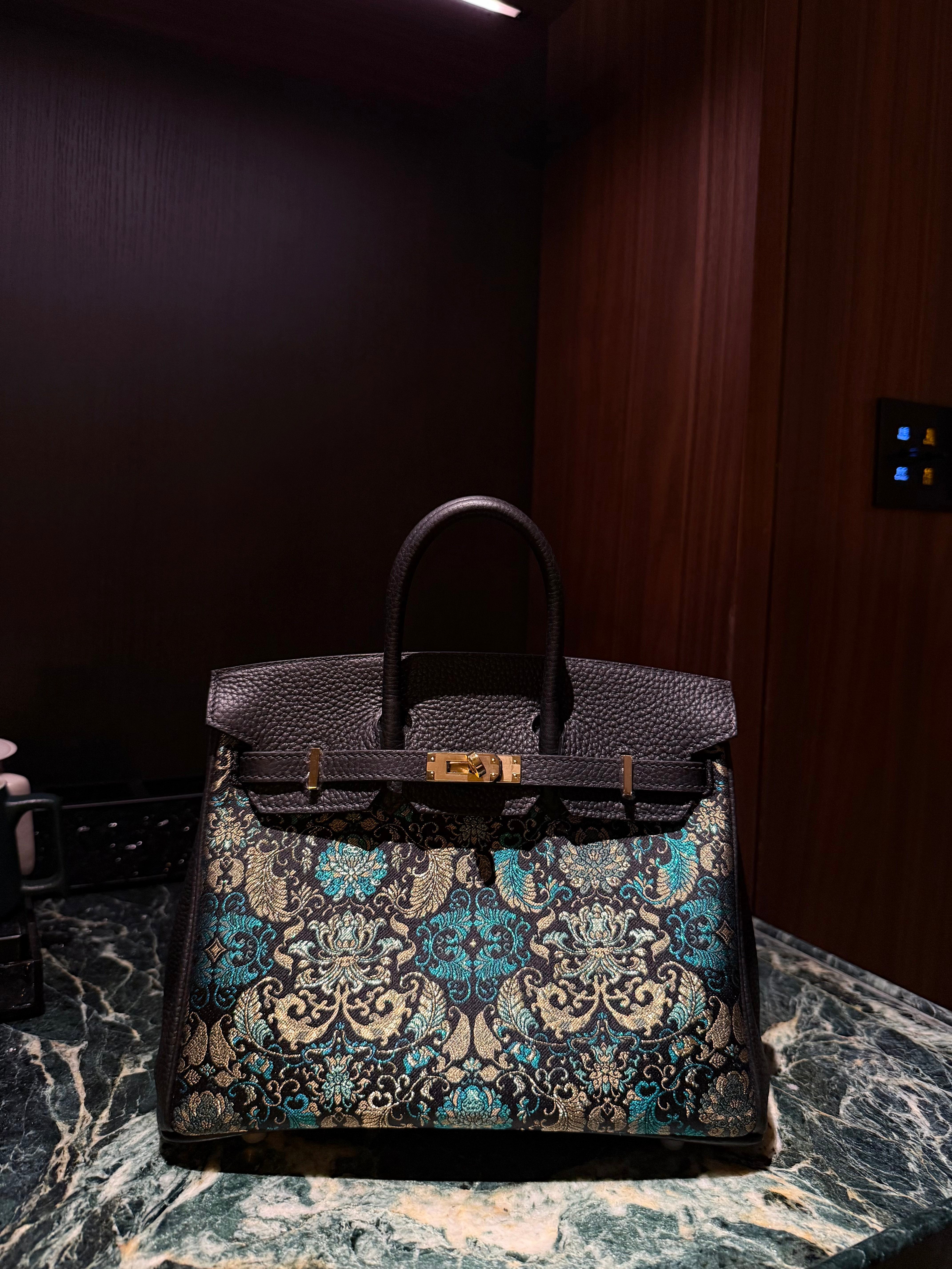 Song Brocade Bag New Chinese Style Genuine Leather Kelly Handbag And Crossbody