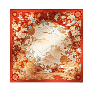 Mulberry Silk 14 Momme Square Scarf Luxury Accessory 63.5x63.5 cm - SinoCultural -- SS007R