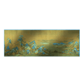 Mulberry Silk Chinese Painting Design Long Scarf 176x52cm - SinoCultural -- SS012BG