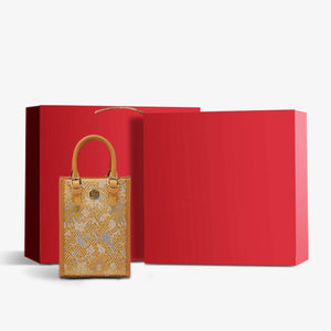 Song Brocade Mulberry Silk Retro Shoulder Handbag - SinoCultural -- P120639