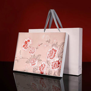 Handcrafted Su Embroidery Cashmere Scarf Premium Quality 200x60cm - SinoCultural -- HYFSJ012-1