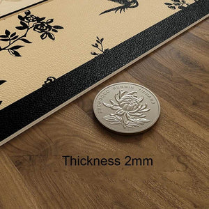Chinoiserie Buffet & Sideboard Mat Leather Protective Pad - SinoCultural -- TM032A3090
