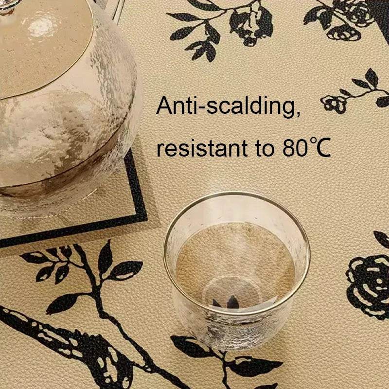 Chinoiserie Buffet & Sideboard Mat Leather Protective Pad - SinoCultural -- TM032A3090