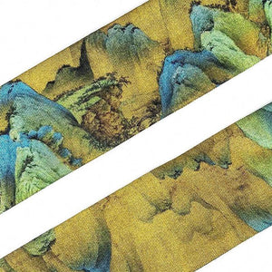 Mulberry Silk 16 Momme Chinese Painting Silk Twilly Scarf 120x5cm - SinoCultural -- LS008