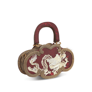 Ultra-Light Ruyi Loong Embroidery Handbag – Recycled Fabric with Hualuo Silk 205g - SinoCultural -- GD1211