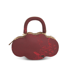 Ultra-Light Ruyi Loong Embroidery Handbag – Recycled Fabric with Hualuo Silk 205g - SinoCultural -- GD1211