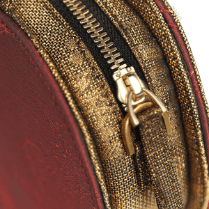 Ultra-Light Ruyi Phoenix Embroidery Handbag Recycled Fabric with Hualuo Silk 205g - SinoCultural -- GD1212