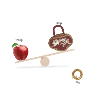 Ultra-Light Ruyi Phoenix Embroidery Handbag Recycled Fabric with Hualuo Silk 205g - SinoCultural -- GD1212