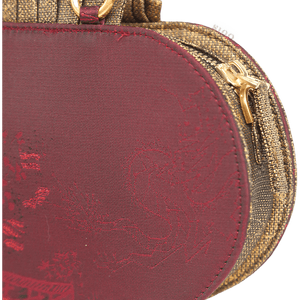 Ultra-Light Ruyi Phoenix Embroidery Handbag Recycled Fabric with Hualuo Silk 205g - SinoCultural -- GD1212