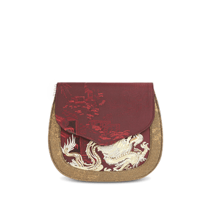 Ultra-Light Saddle Loong Embroidery Bag Recycled Fabric with Hualuo Silk 216g - SinoCultural -- GD1201